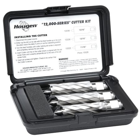 HOUGEN 12,000-Series Cutter Kit 11/16, 13/16, 15/16 in. 2 in. DOC 12983-2